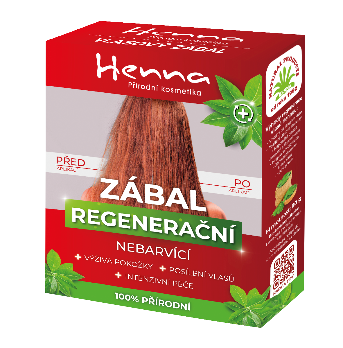 Vlasový zábal z henny