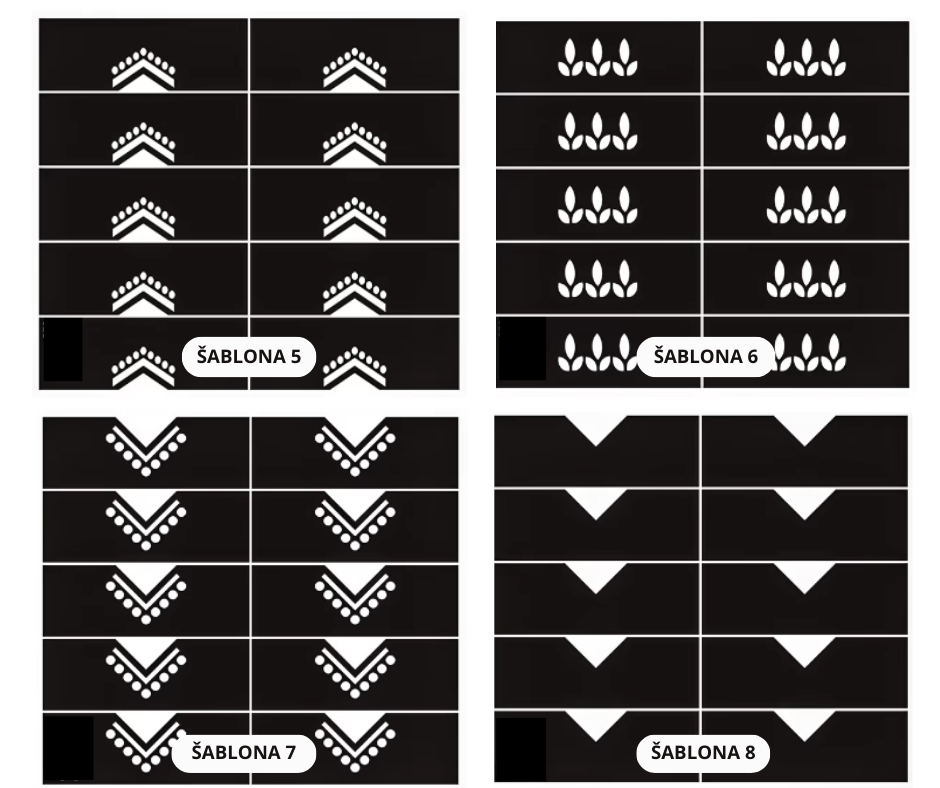 Šablona na dočasné tetování Hennou