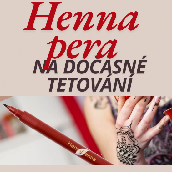 Henna pera na dočasné tetování